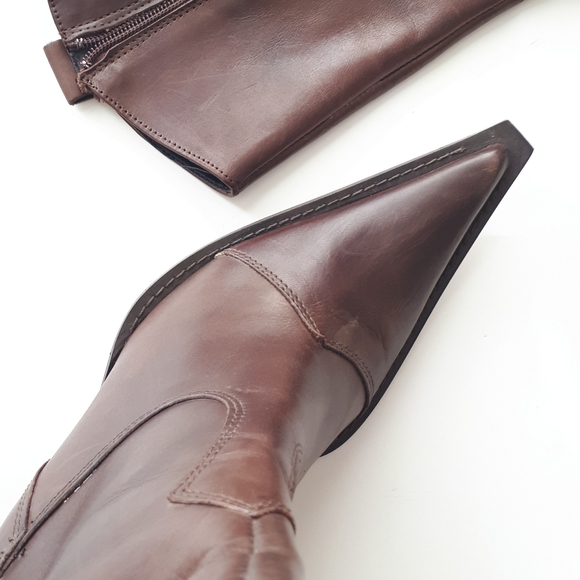 Joy Wendel | NWOT Pointy-toed Western-inspired Boots - Picture 8 of 13